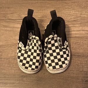 Vans Kids Black and White Checkered Sneakers